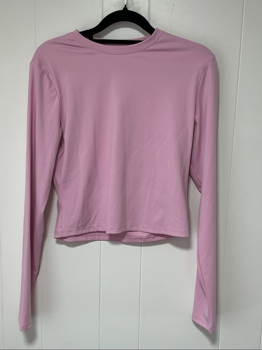 Free people dupe 🌸Women's Long-Sleeve Crewneck Top with matching shorts- Pink